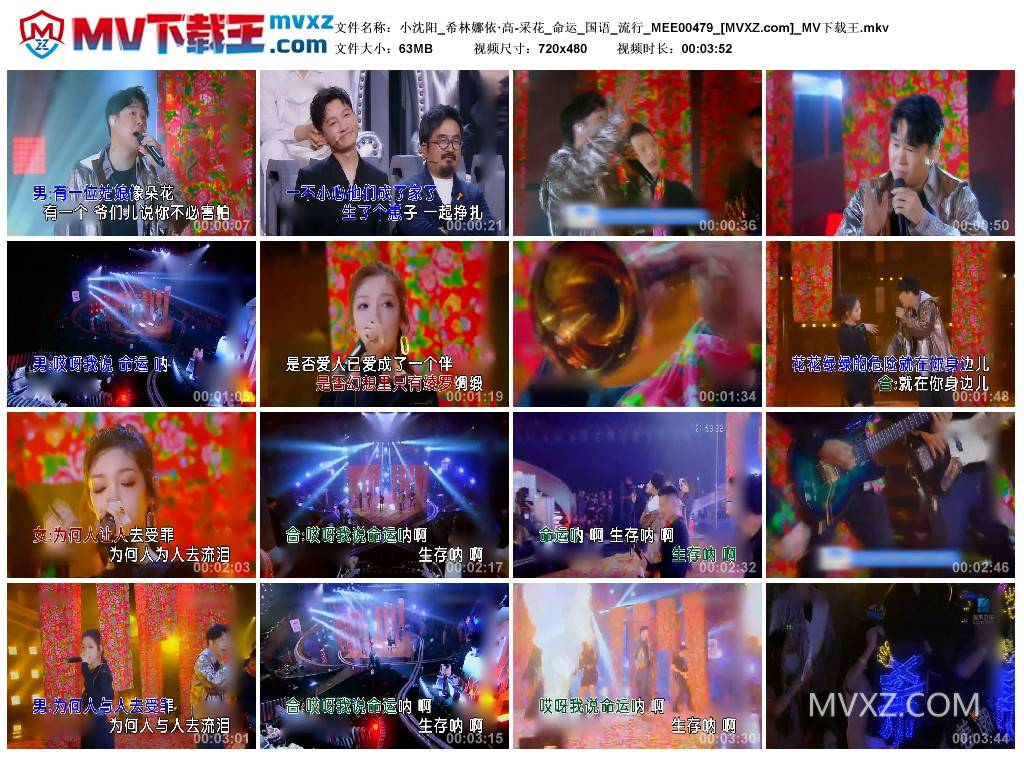 小沈阳_希林娜依·高-采花_命运_国语_流行_MEE00479